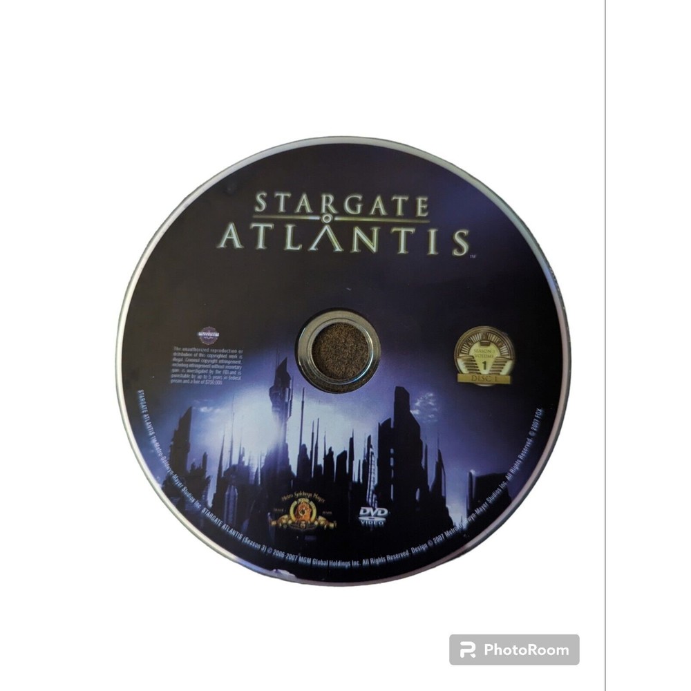 Stargate Atlantis Season 3 Replacement DVD Volume 1 Disc 1 Only MGM Tested